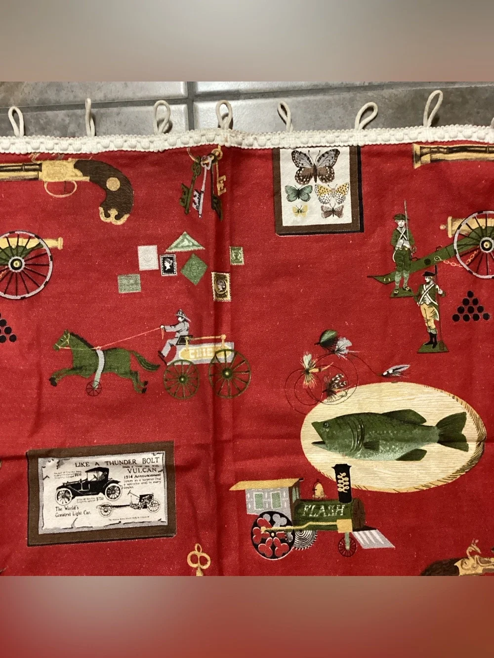 Vintage Retro Handmade Cafe Curtains
